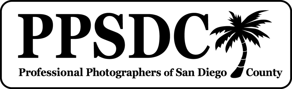 logo displaying Professional Photographers of San Diego County (PPSDC)